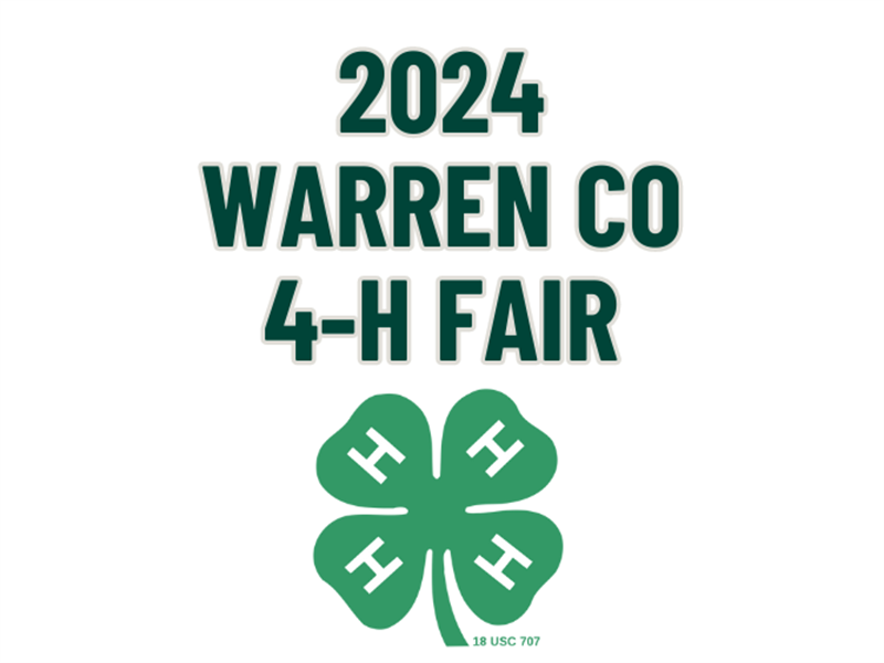 Logo for 2024 Warren County 4-H Fair